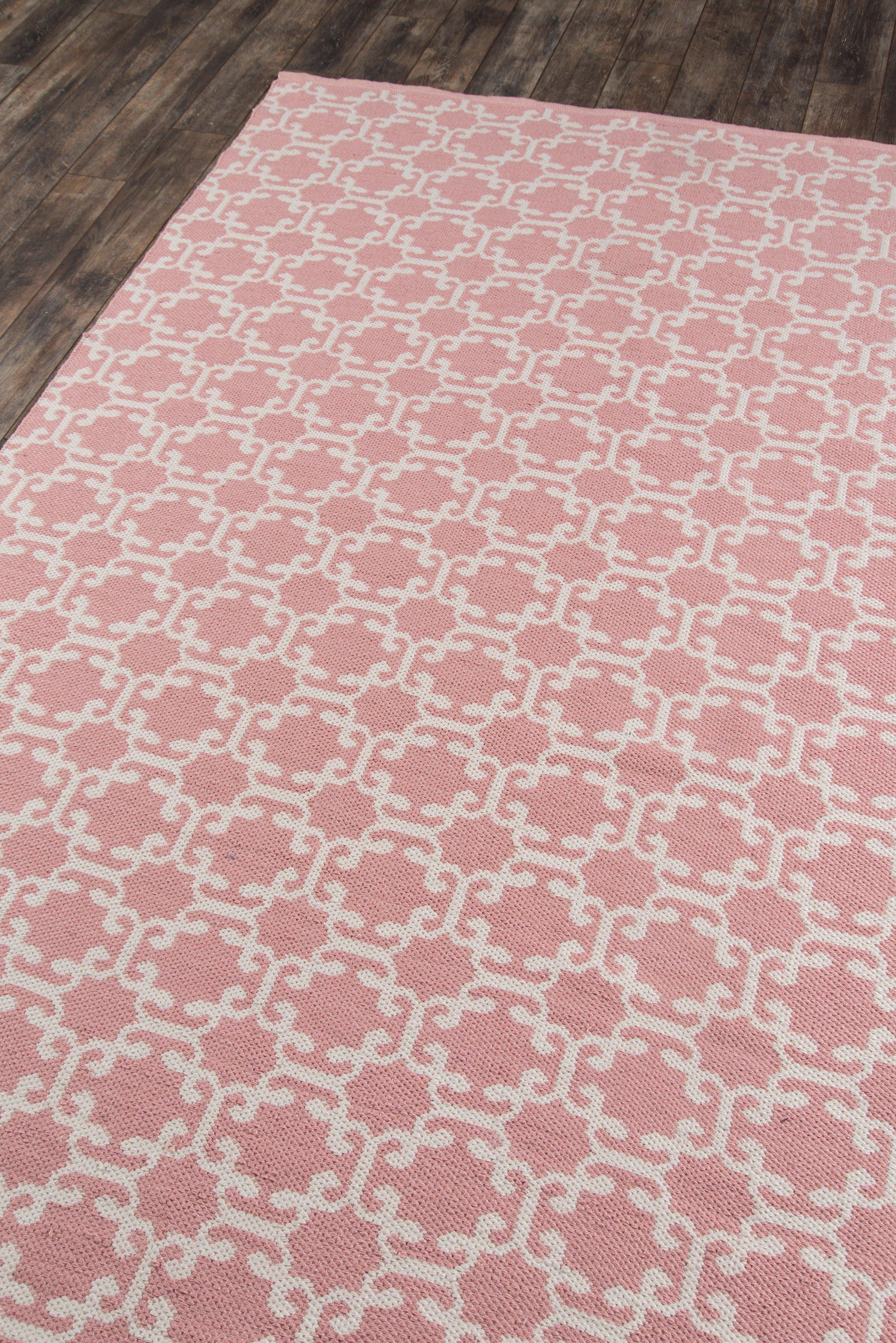 Madcap Cottage by Momeni Palm Beach Via Mizner Pink Indoor/Outdoor Area Rug-Area Rug-Momeni-2' X 3'-The Rug Truck