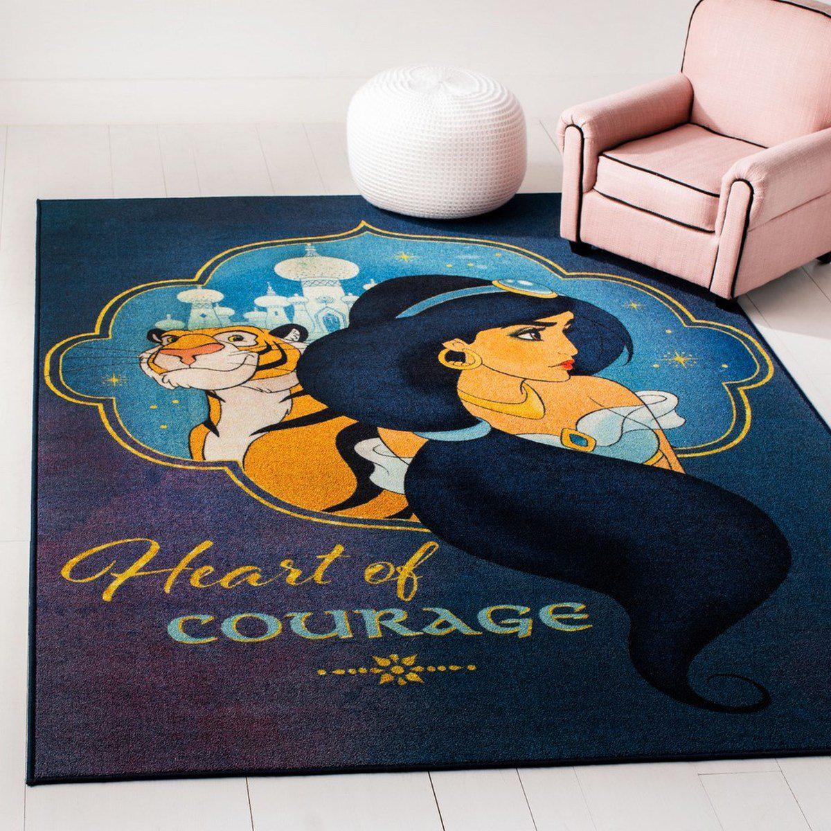 Safavieh Collection Inspired by Disney’s Aladdin - Heart Of Courage Rug, Blue / Turquoise-Area Rug-Safavieh-2' 3" X 3' 9"-The Rug Truck
