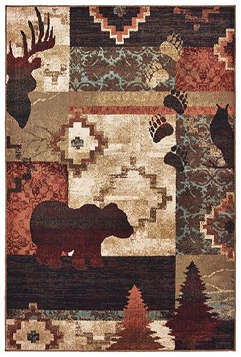 Tahoe 9649a Brown Area Rug (7'10" X 10')