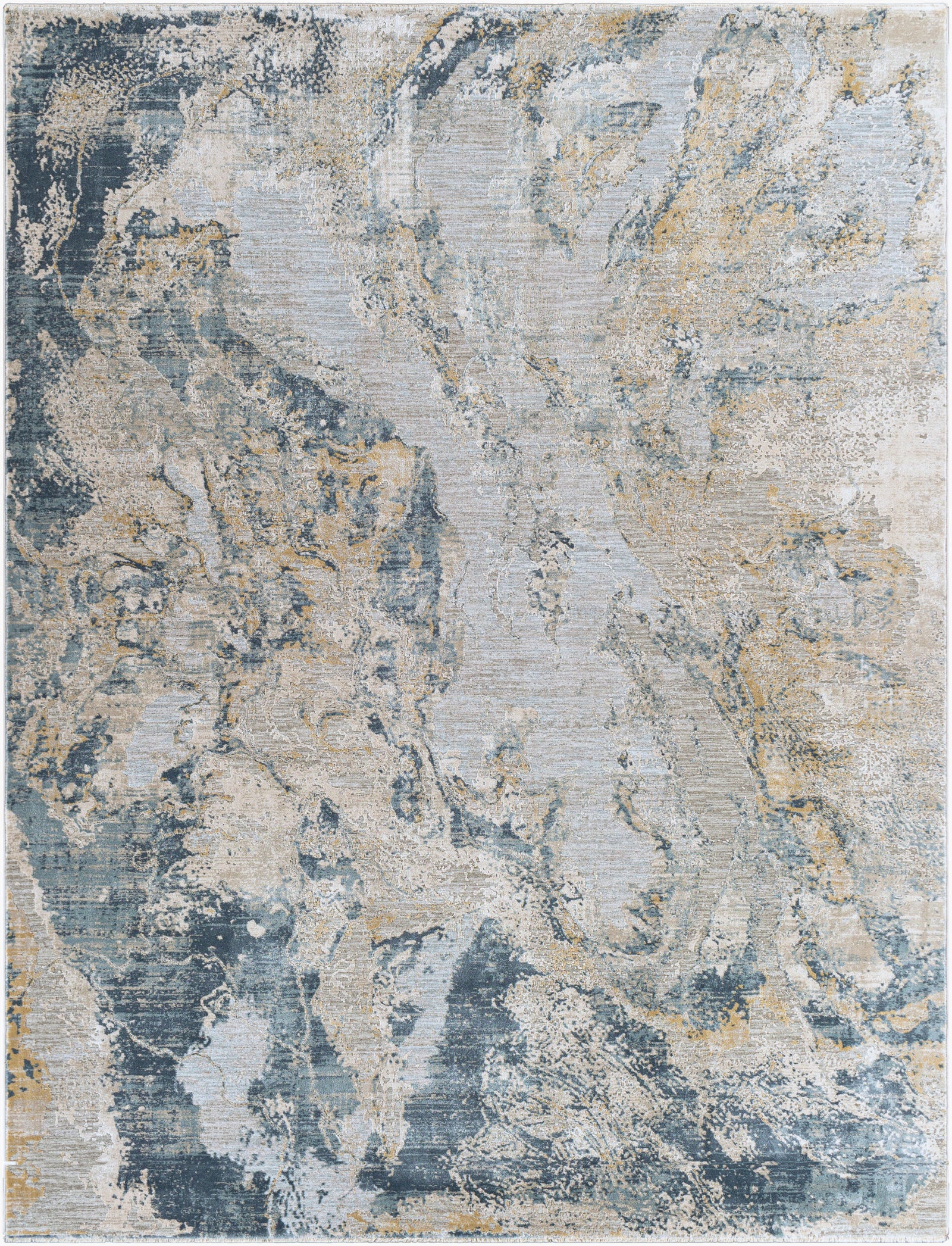 Livabliss Brunswick BWK-2309 Blue/Light Gray Area Rug - 5x8