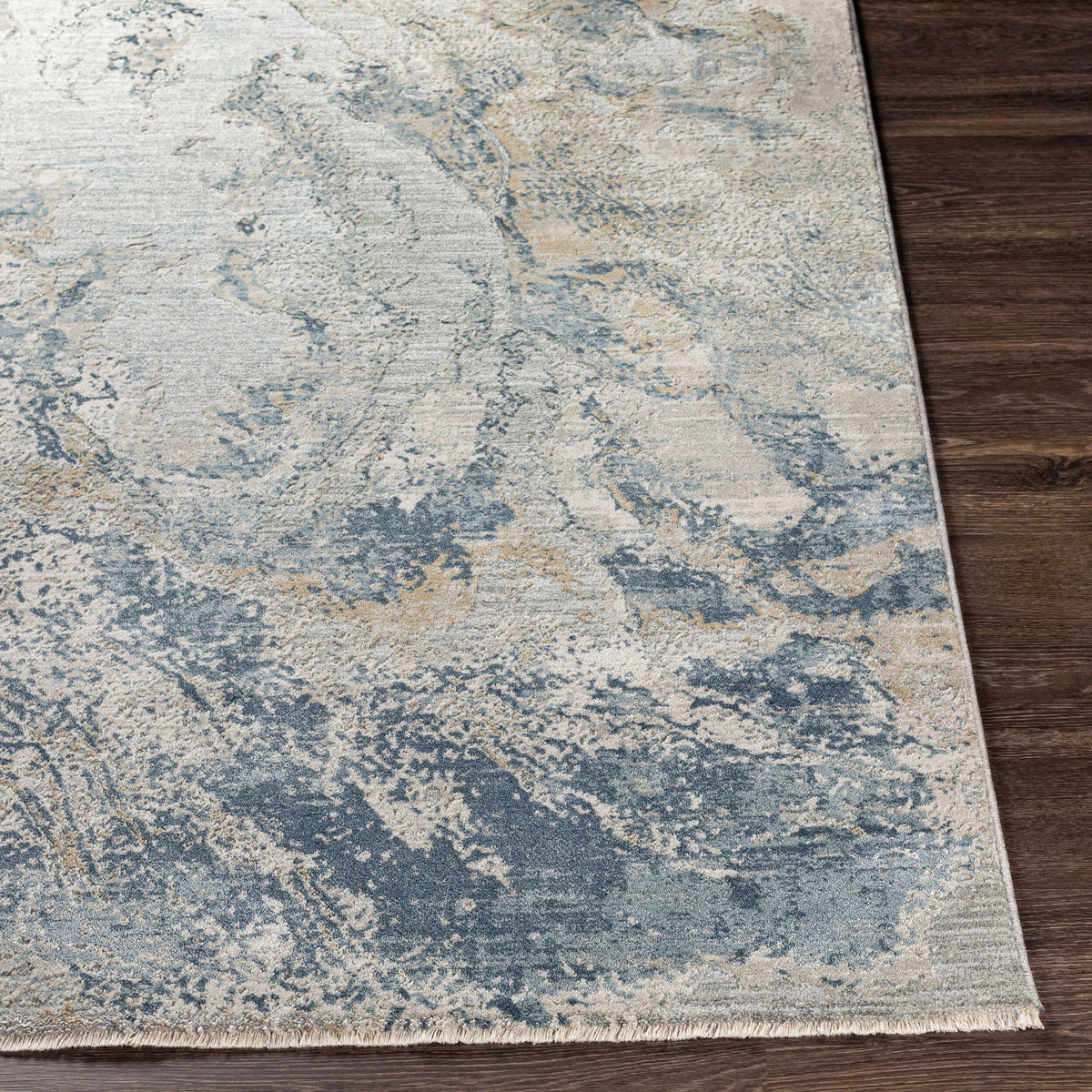 Livabliss Brunswick BWK-2309 Blue/Light Gray Area Rug Corner URL