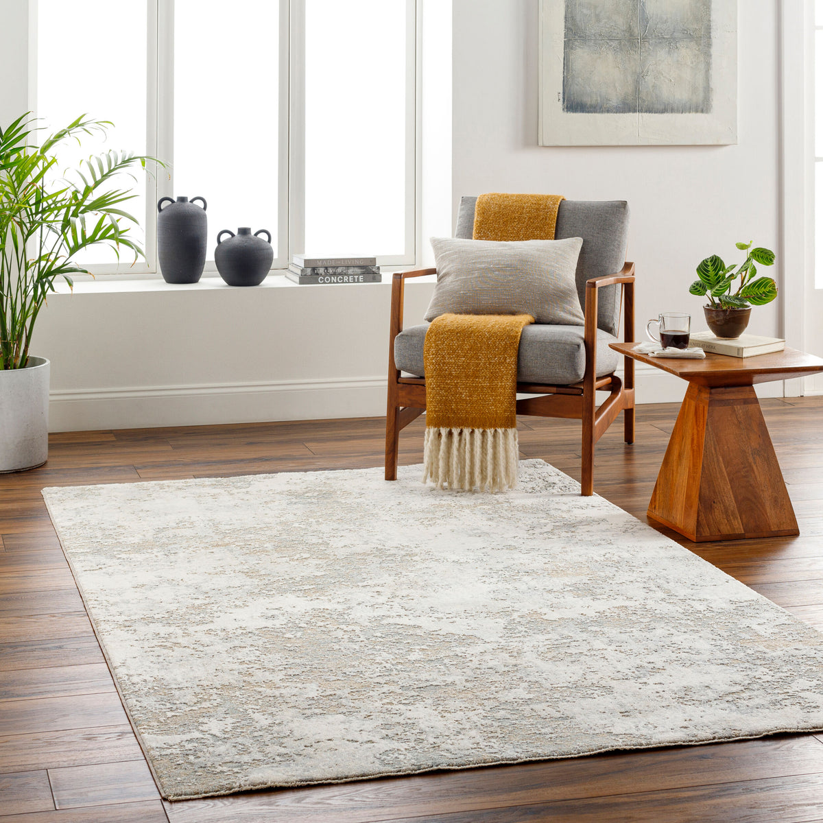 Livabliss Brunswick BWK-2322 Ivory/Gray Area Rug Environmental URL