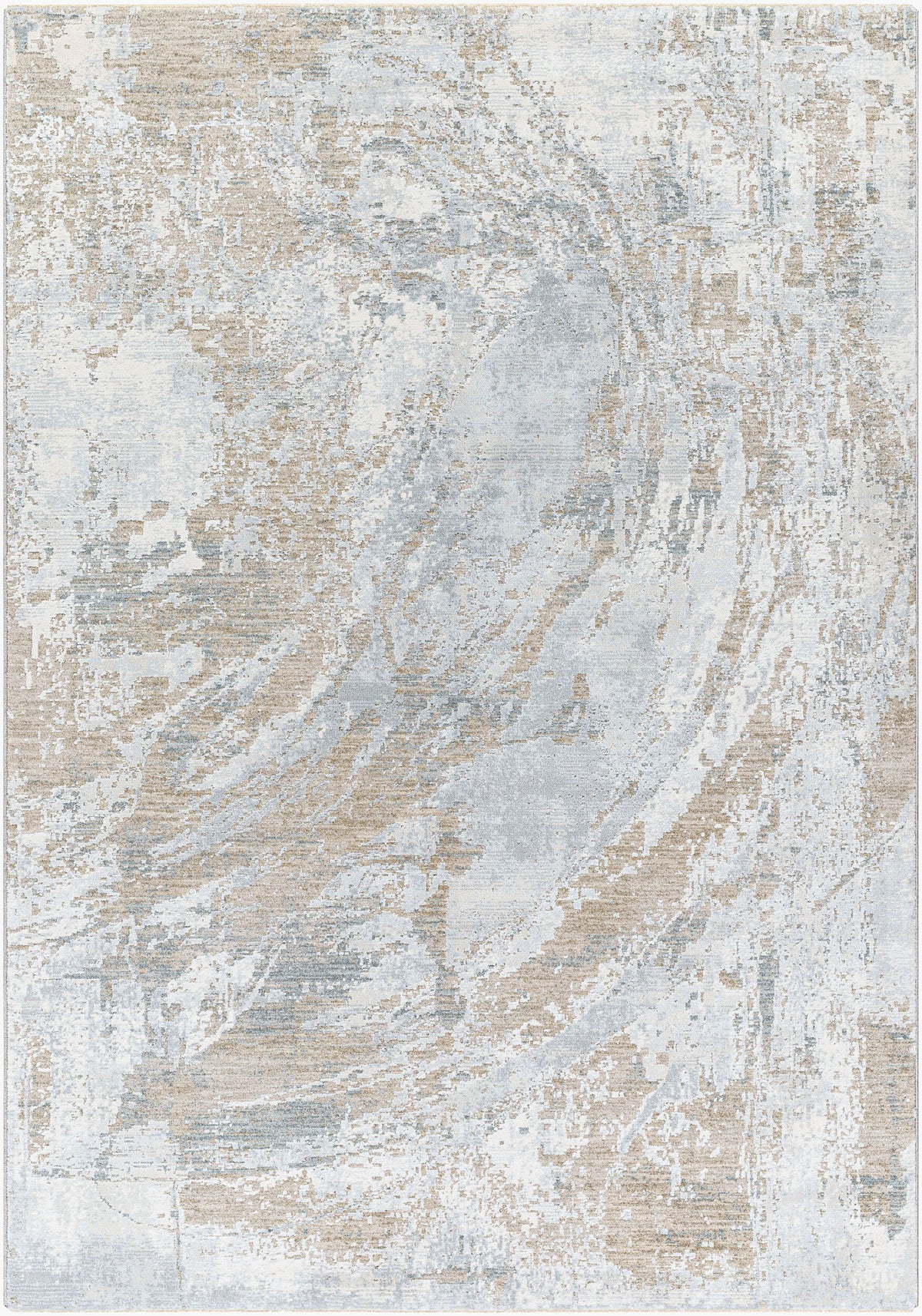 Livabliss Brunswick BWK-2336 Gray/Ivory Area Rug - 5x8