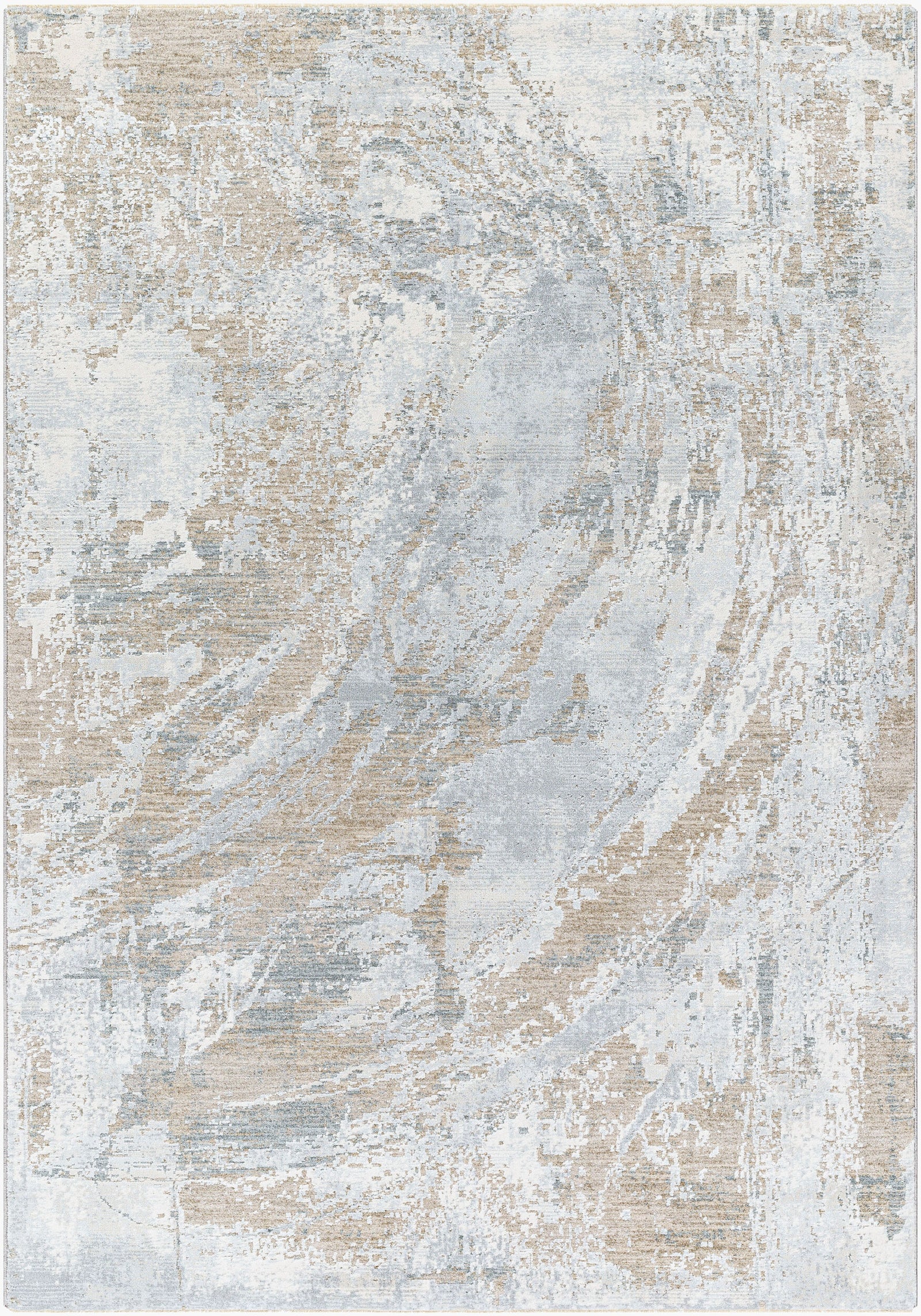 Livabliss Brunswick BWK-2336 Gray/Ivory Area Rug - 5x8