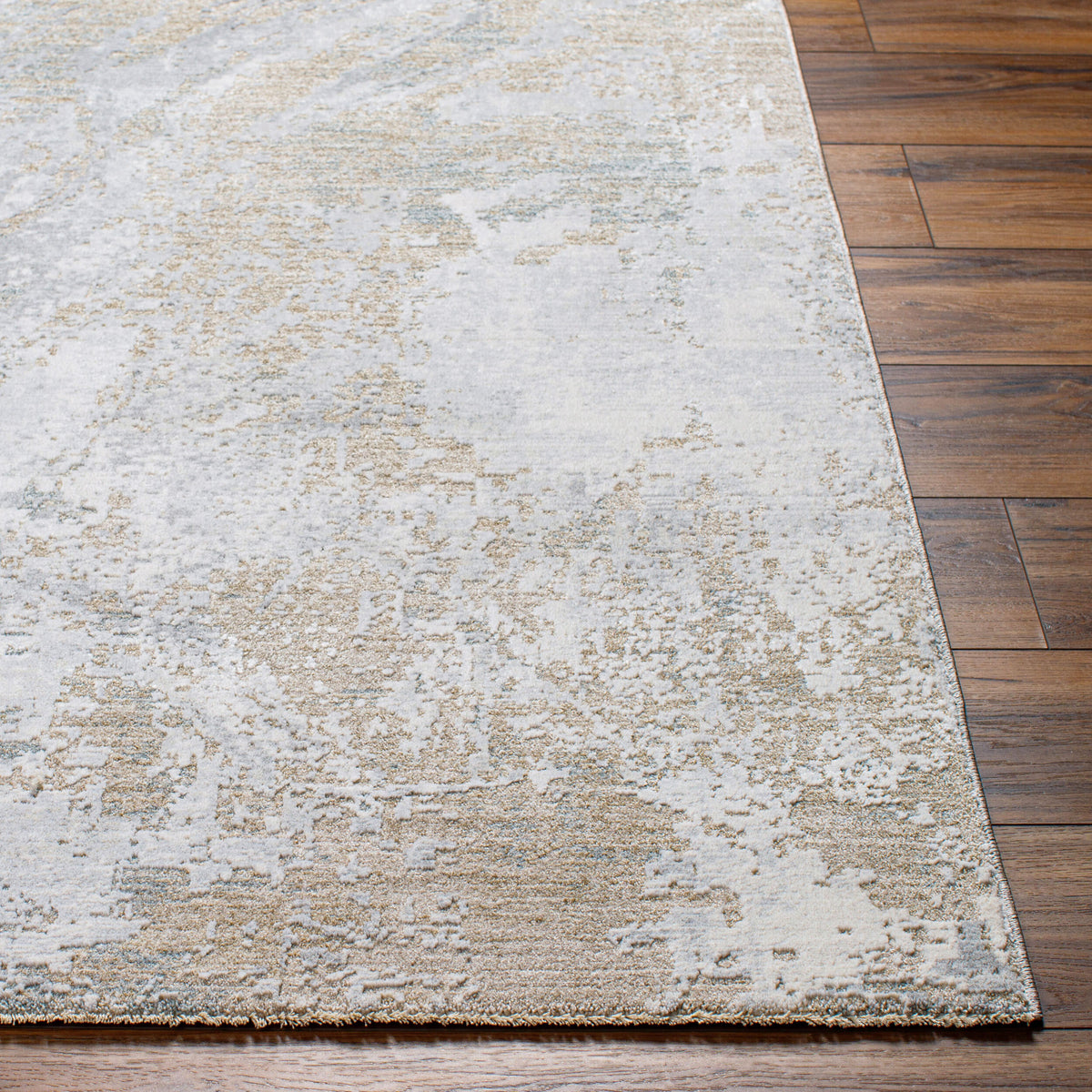 Livabliss Brunswick BWK-2336 Gray/Ivory Area Rug Corner URL