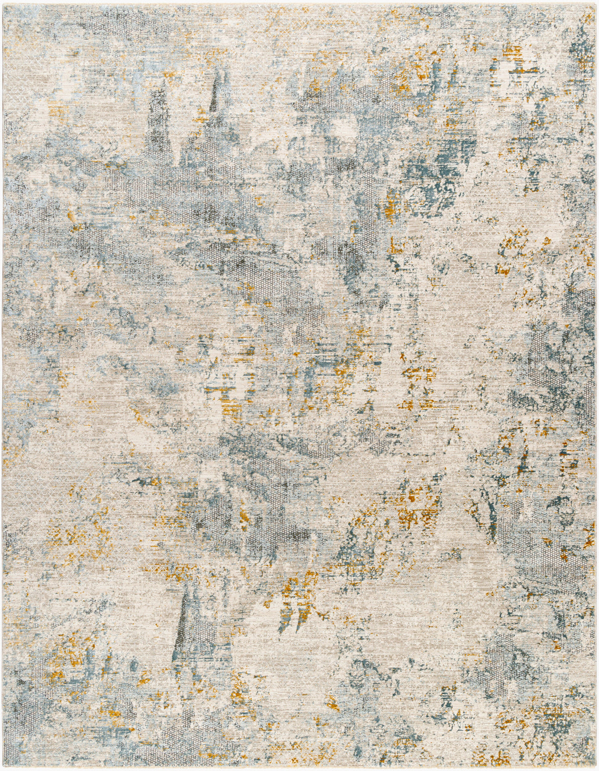 Livabliss Dresden DRE-2300 Taupe/Teal Area Rug - 5x8