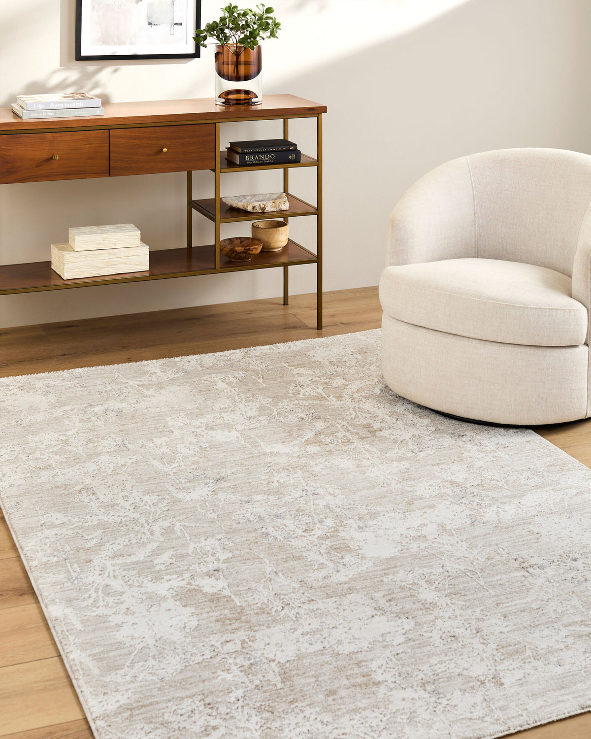 Livabliss Shoal Creek GKK-2302 Tan Area Rug Environmental URL