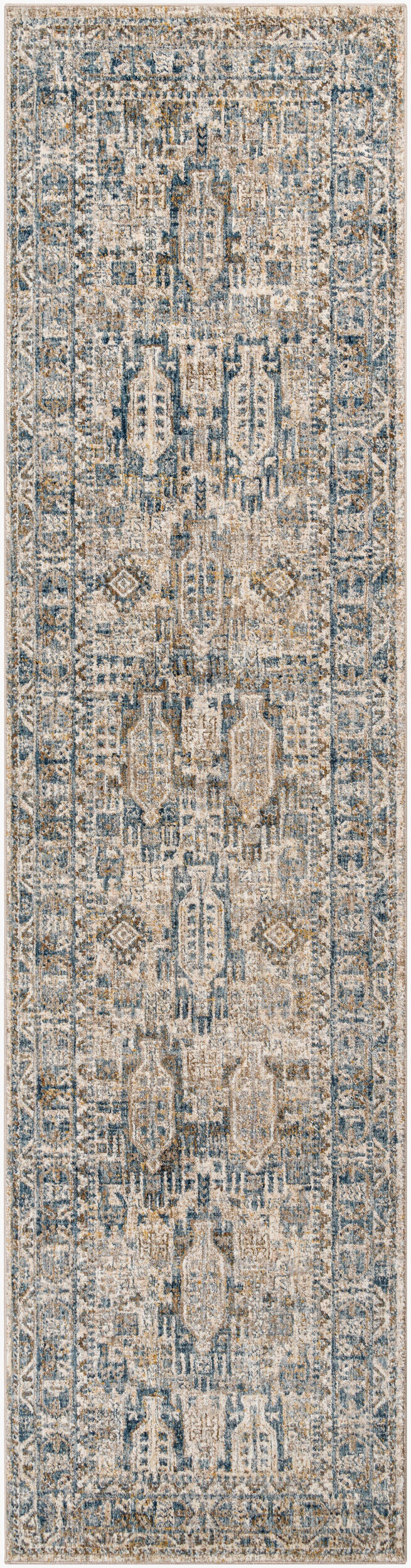Livabliss Mirabel MBE-2302 Brown/Pale Blue Area Rug - 5x8