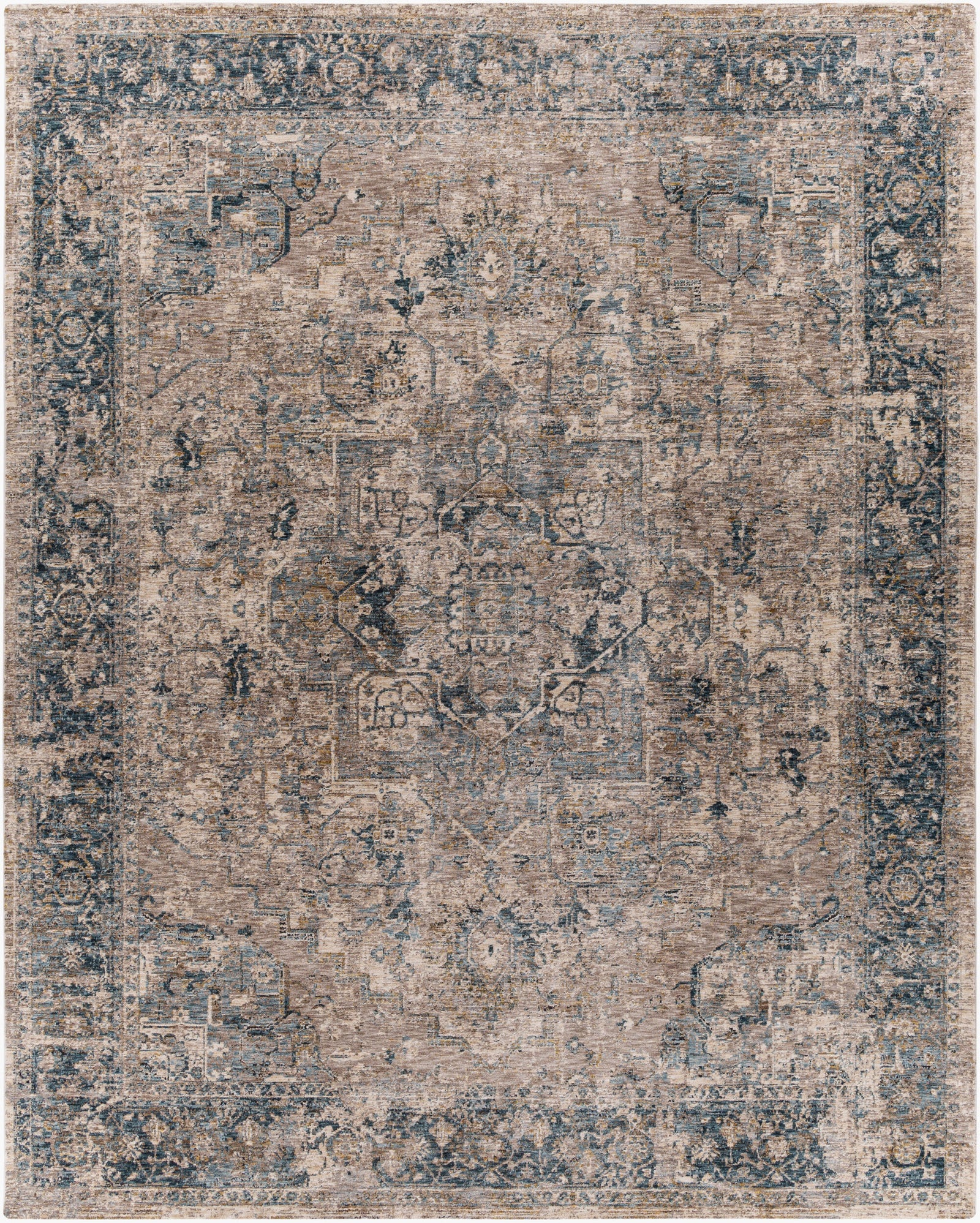 Livabliss Mirabel MBE-2312 Blue/Beige Area Rug - 5x8