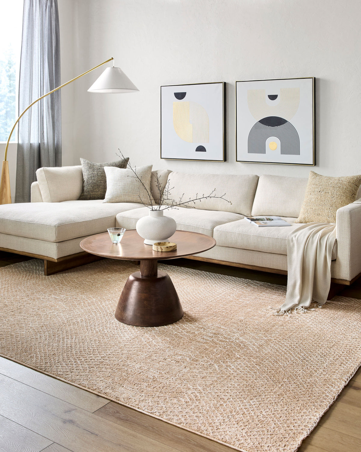 Livabliss Masterpiece MPC-2302 Tan Area Rug Environmental URL