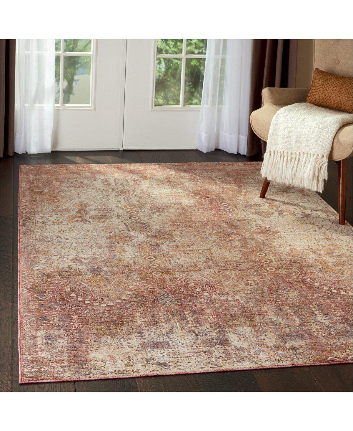 Taza TAZ01 Lavar Red-Area Rugs-Kenneth Mink Home-The Rug Truck