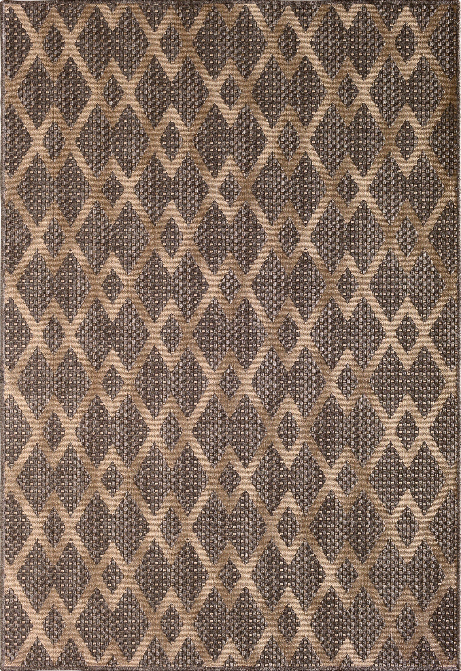 Mykonos Chevron Natural Area Rug-Area Rug-The Rug Truck-5'3" x 7'7"-The Rug Truck