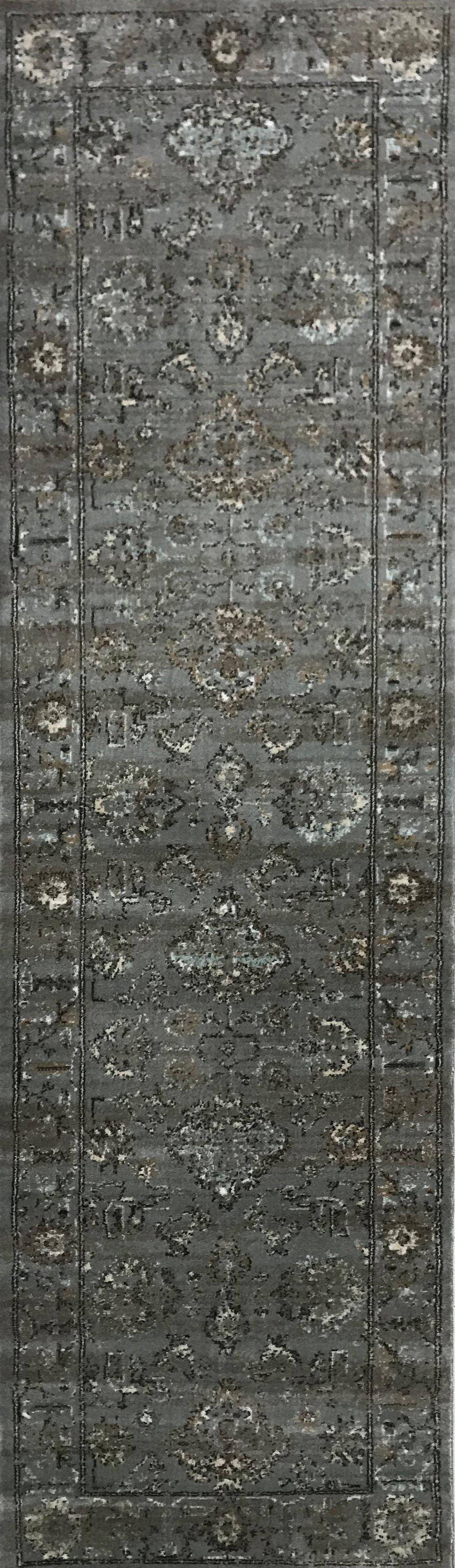 Allora 3562 Grey Area Rug (2&#39;2 x 7&#39;7)