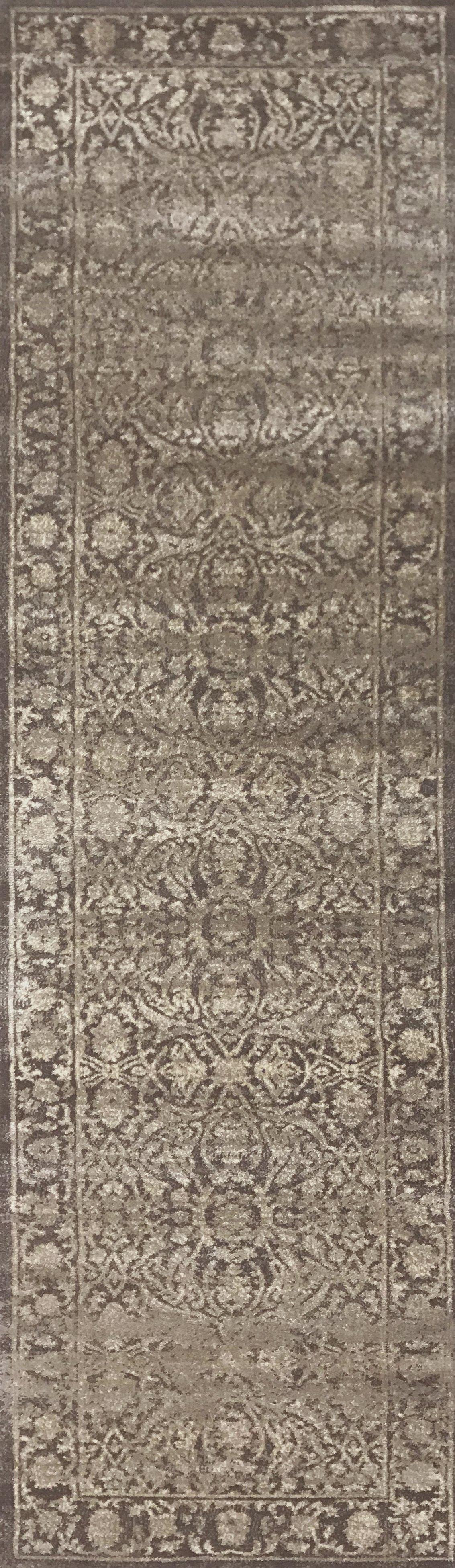 Allora 3564 Light Brown Area Rug (2&#39;2 x 7&#39;7)