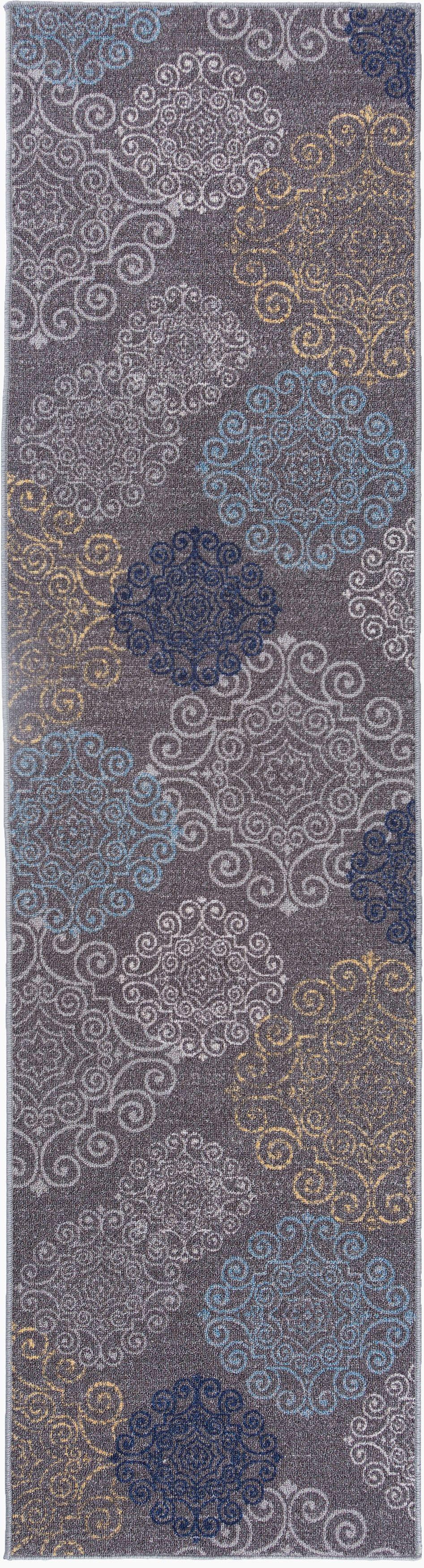 Avora 508 Gray Area Rug-Area Rug-World Rug Gallery-1&#39;10&quot; x 7&#39;-The Rug Truck