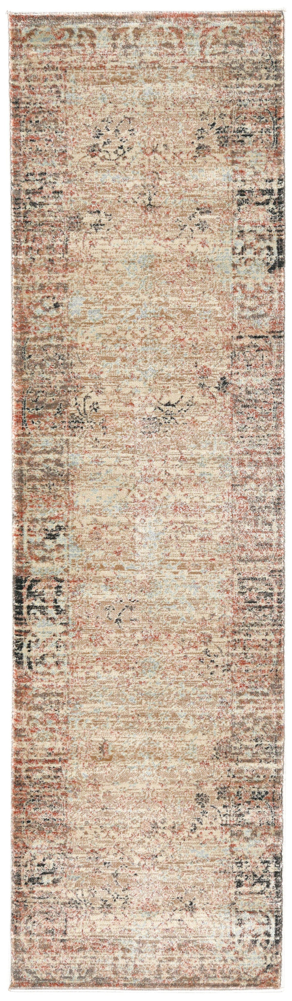 Francesca 500 Beige Area Rug (2&#39;2 x 7&#39;7)