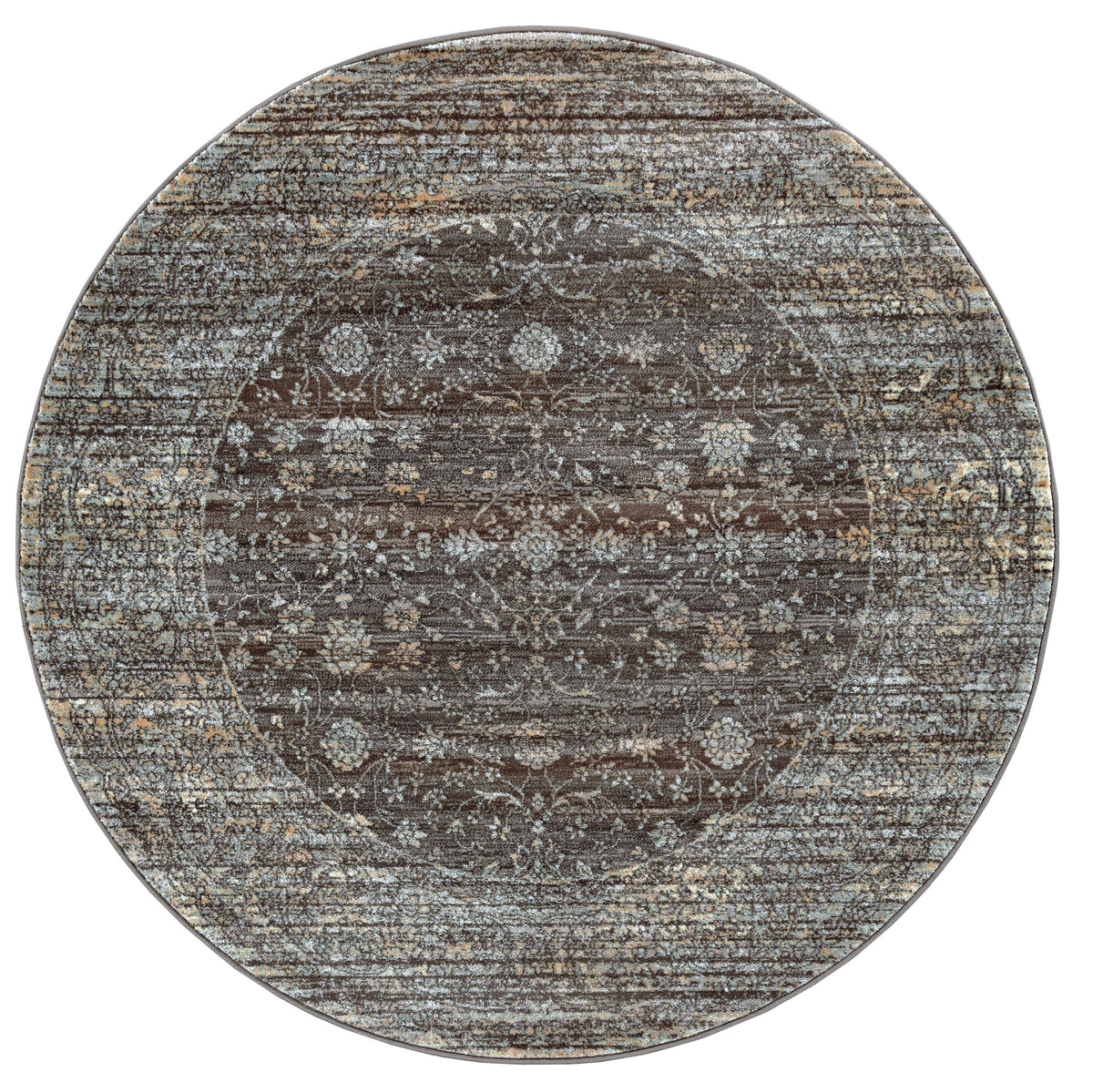 Francesca 500 Brown Area Rug (5&#39;3 Round)