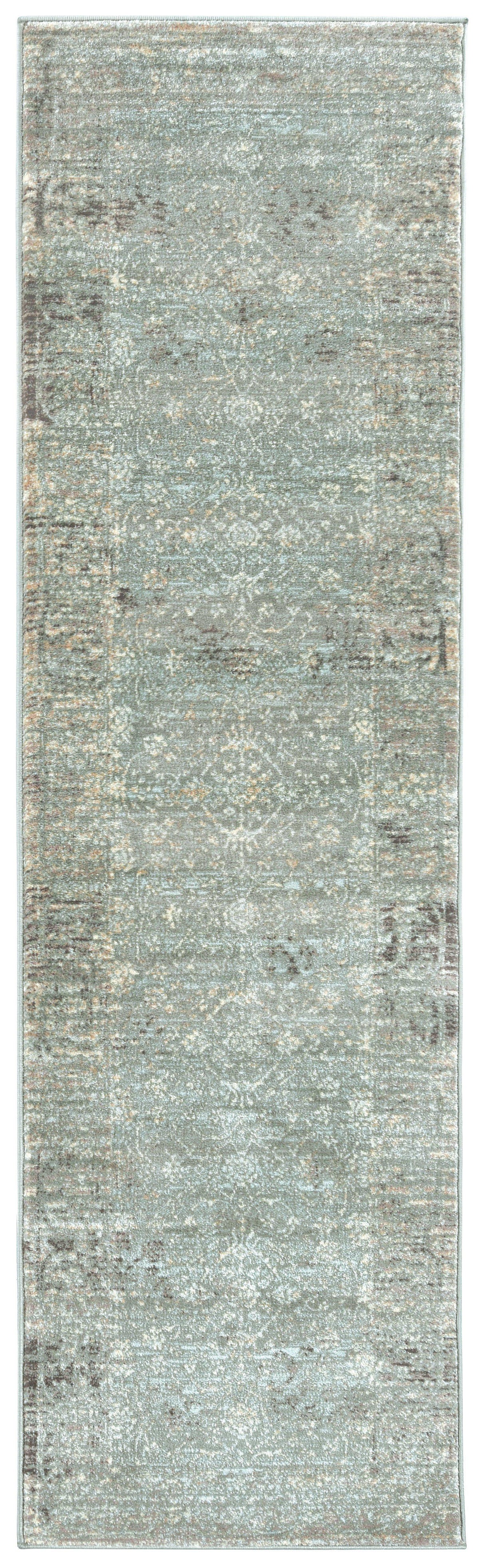 Francesca 500 Green Area Rug (2&#39;2 x 7&#39;7)