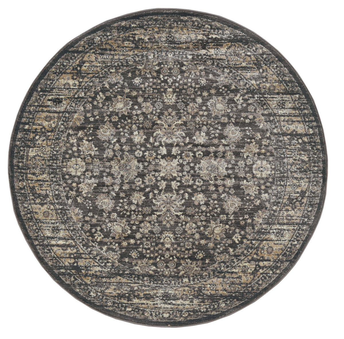 Francesca 501 Light Brown Area Rug (5&#39;3 Round)