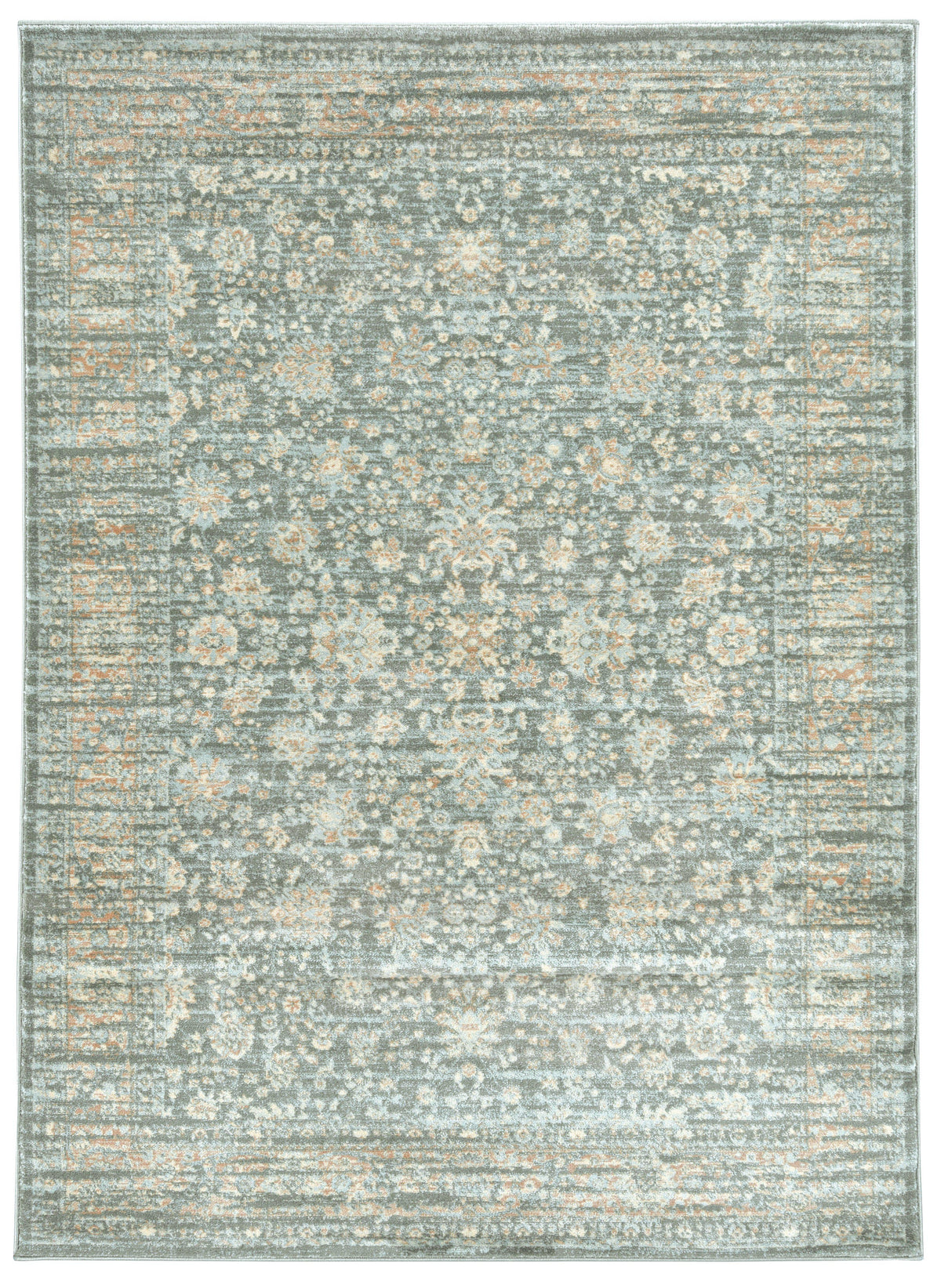 Francesca 501 Light Green Area Rug (7&#39;10 x 10&#39;6)