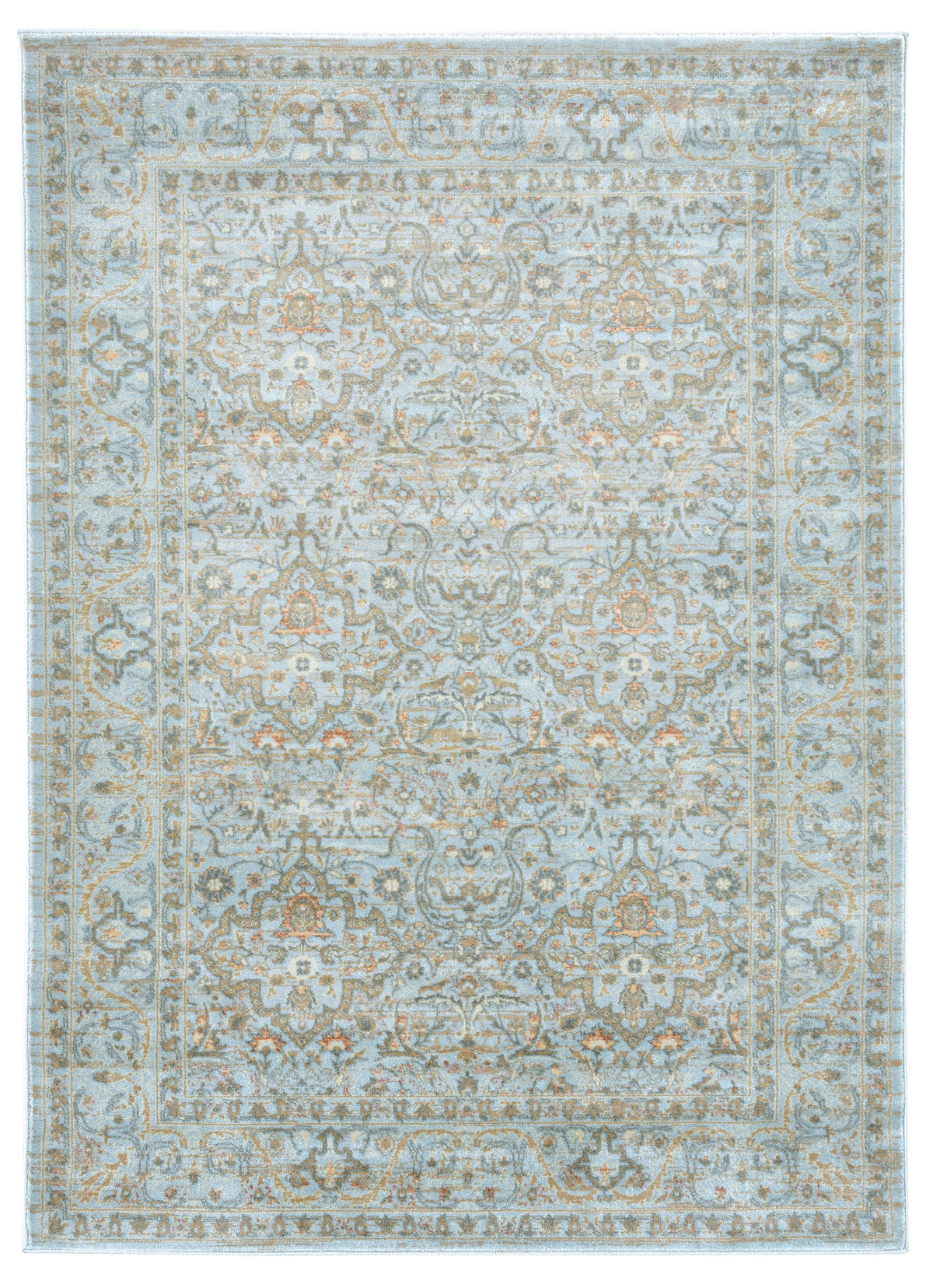 Francesca 502 Light Blue Area Rug (7&#39;10 x 10&#39;6)