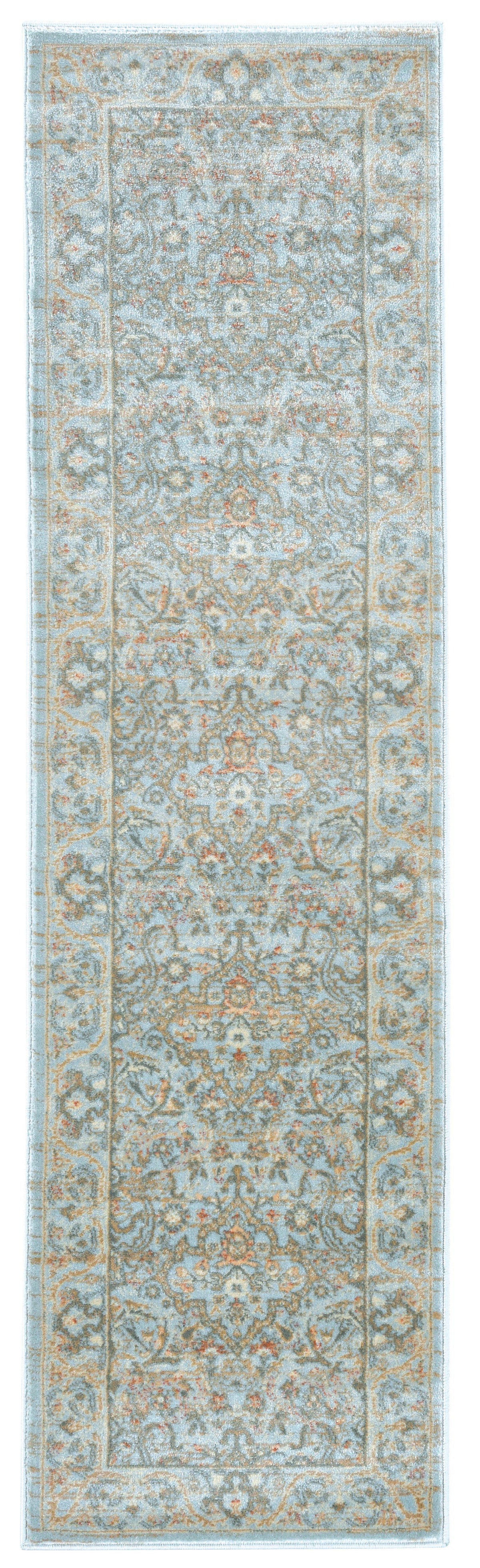 Francesca 502 Light Blue Area Rug (2&#39;2 x 7&#39;7)