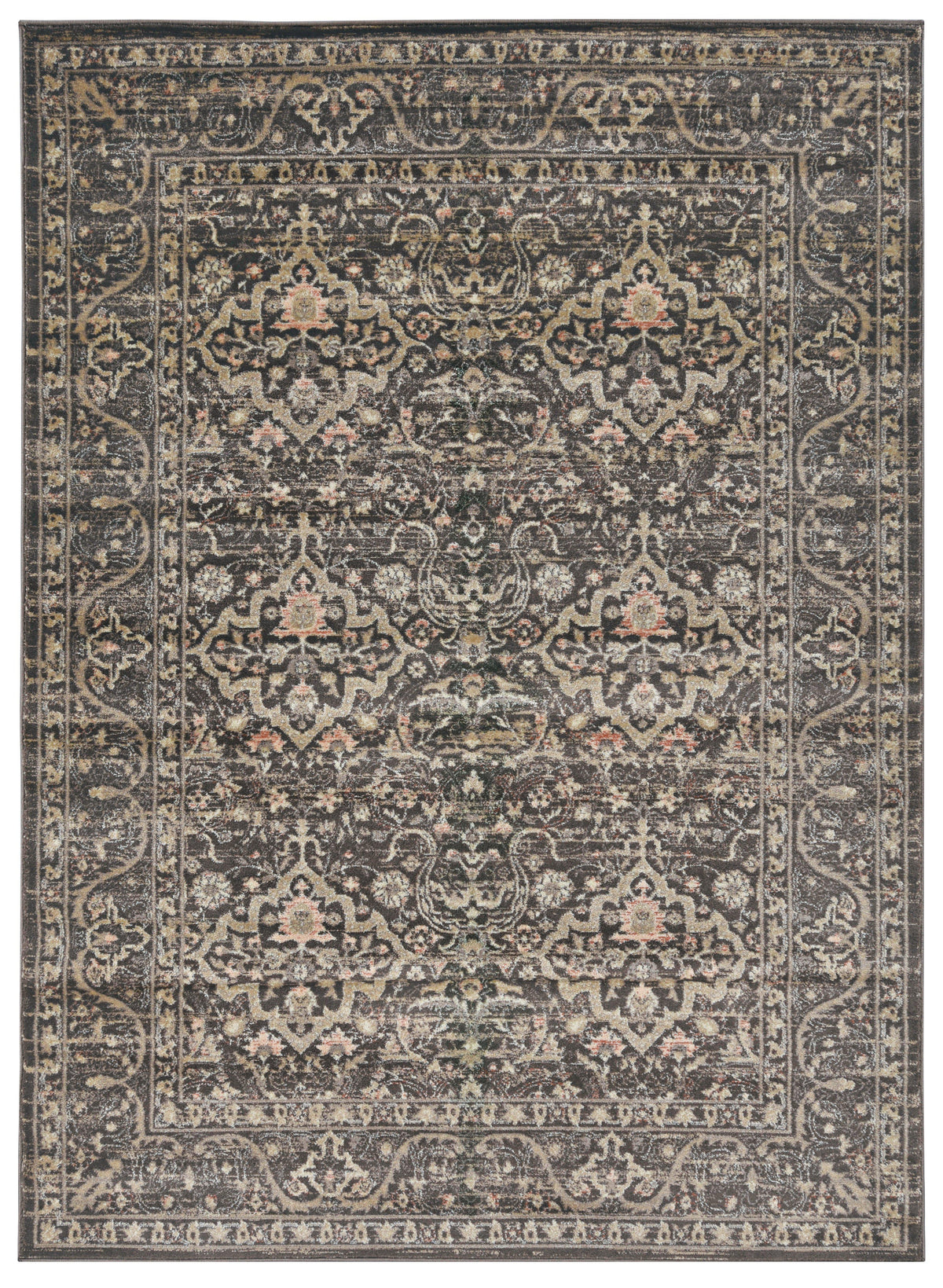 Francesca 502 Light Brown Area Rug (7&#39;10 x 10&#39;6)