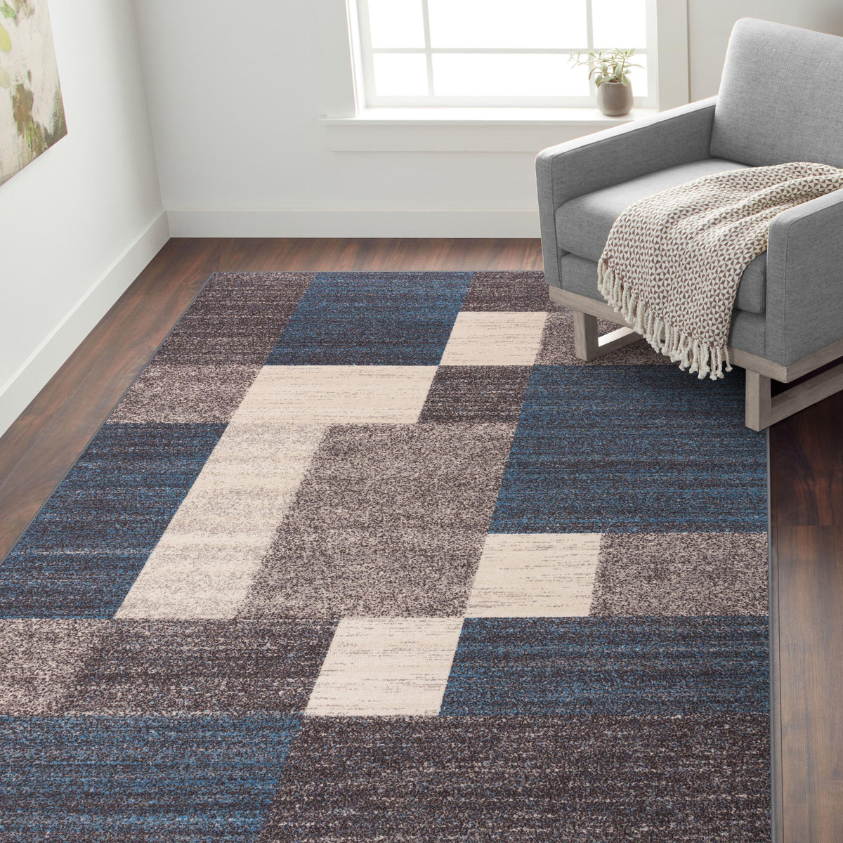 Avora 506 Blue Area Rug-Area Rug-World Rug Gallery-The Rug Truck