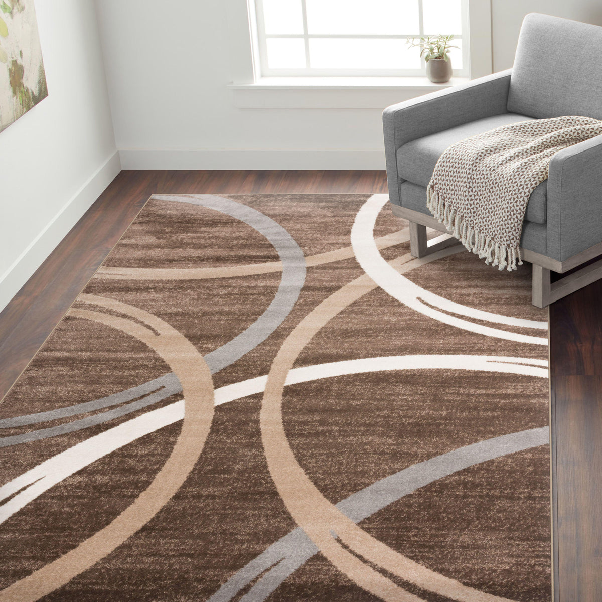 Toscana 377 Brown Area Rug-Area Rug-World Rug Gallery-The Rug Truck