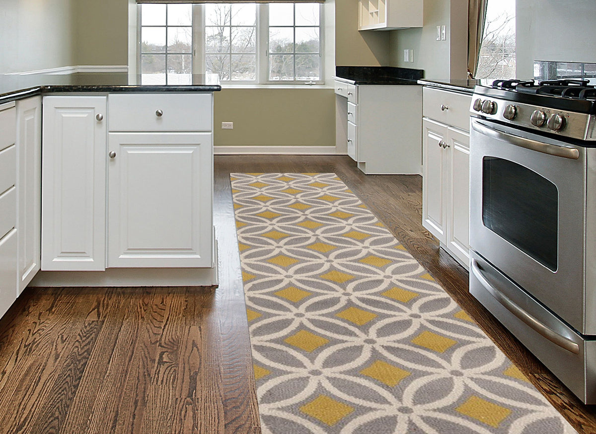 Newport 9104 Gray/yellow Area Rug