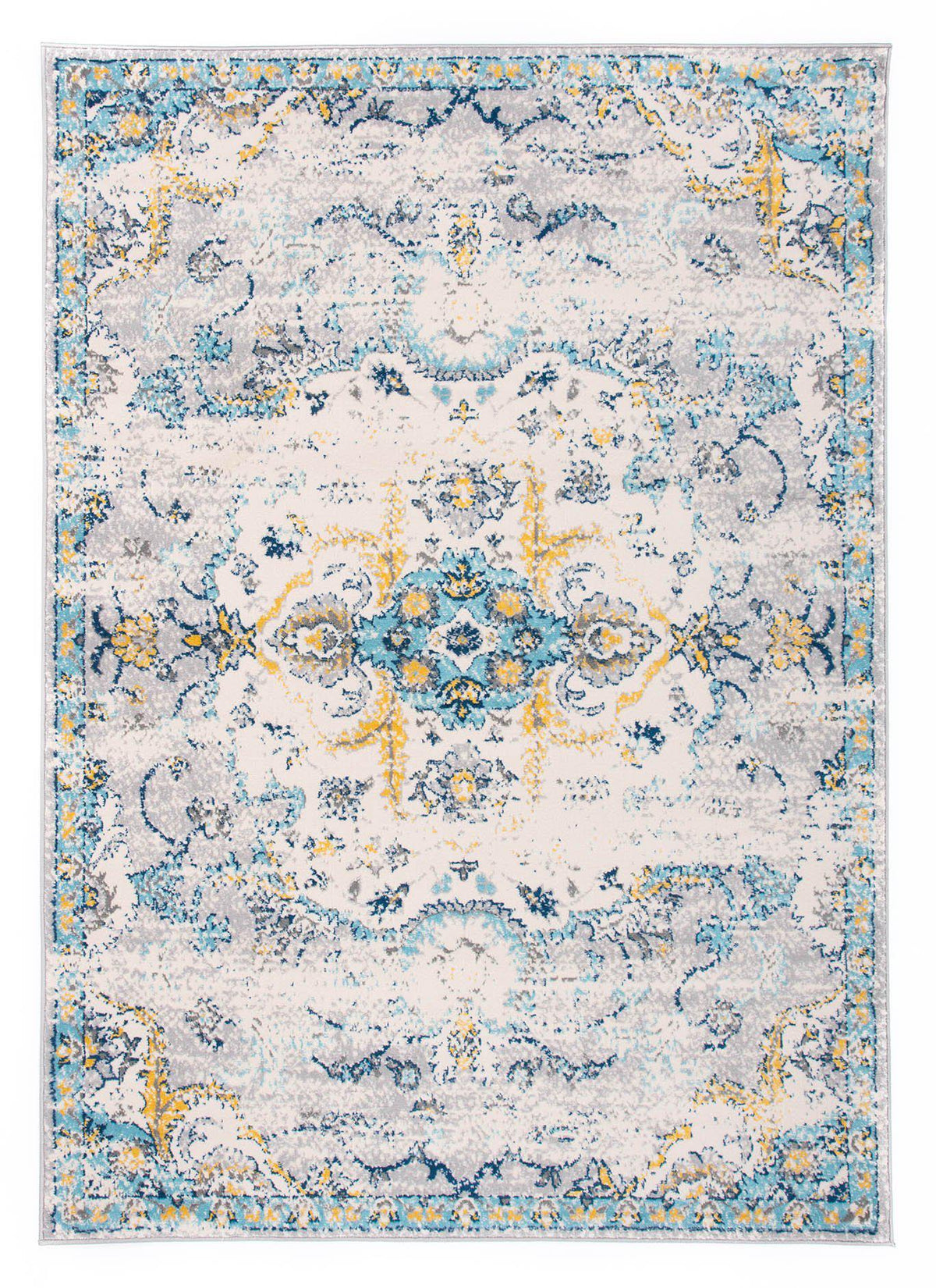 Monaco 835 Blue Area Rug-Area Rug-World Rug Gallery-The Rug Truck