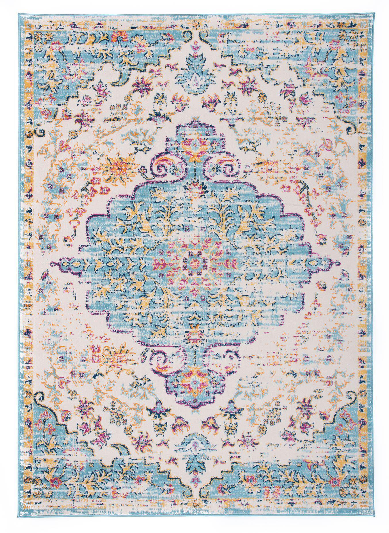 Monaco 837 Blue Area Rug-Area Rug-World Rug Gallery-5' x 7'-The Rug Truck