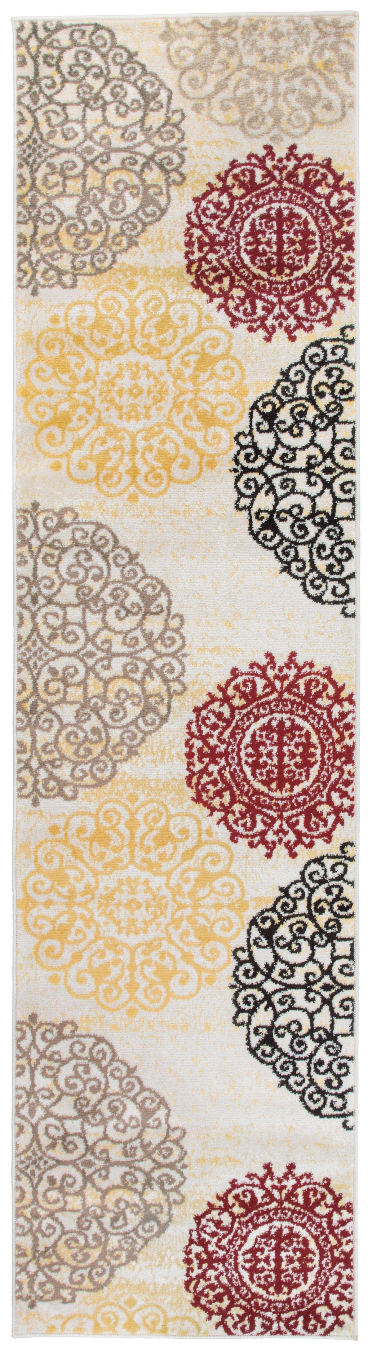 Toscana 303 Cream Area Rug-Area Rug-World Rug Gallery-2&#39; x 7&#39;2&quot;-The Rug Truck