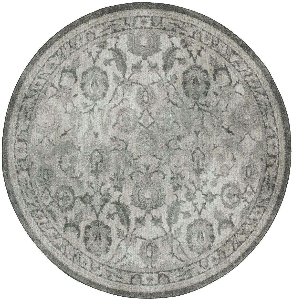 Karastan Euphoria New Ross Ash Grey-Area Rug-Karastan-8&#39;x8&#39;-The Rug Truck