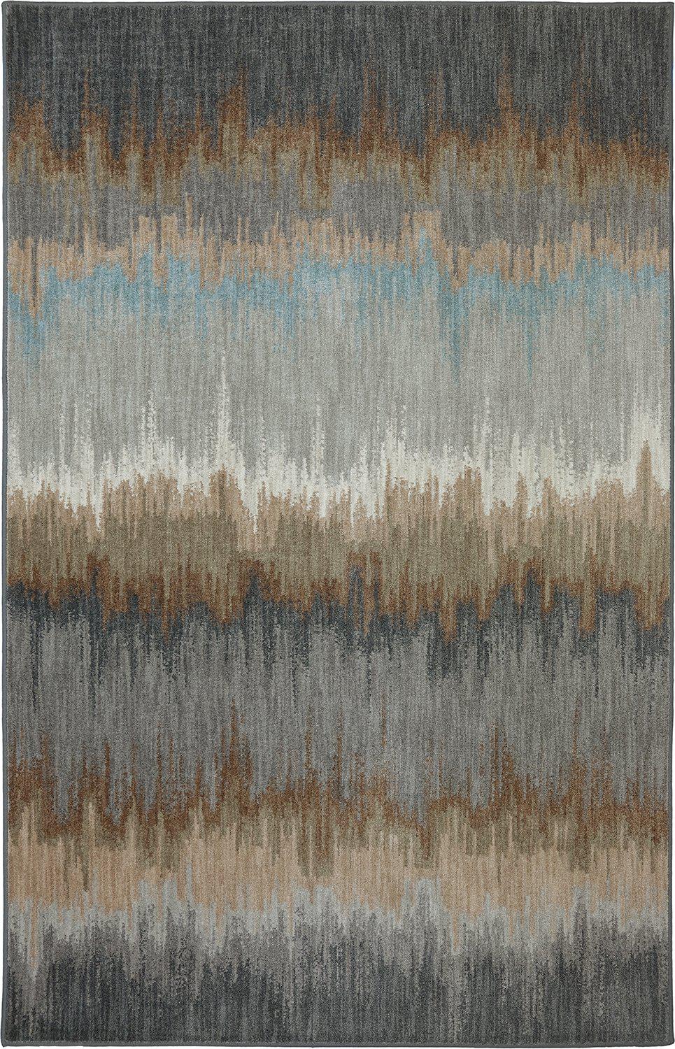 Karastan Euphoria Cashel Abyss Blue-Area Rug-Karastan-3&#39; 6&quot;x5&#39; 6&quot;-The Rug Truck