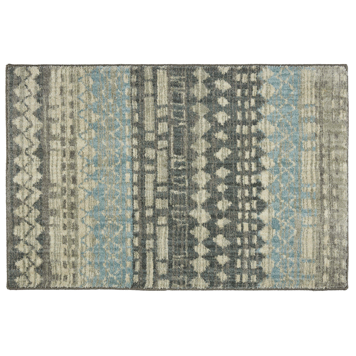 Karastan Euphoria Eddleston Ash Grey-Area Rug-Karastan-2&#39;x3&#39;-The Rug Truck