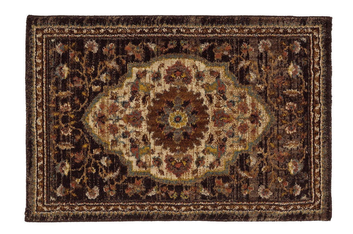 Karastan Spice Market Petra Charcoal-Area Rug-Karastan-2&#39;x3&#39;-The Rug Truck