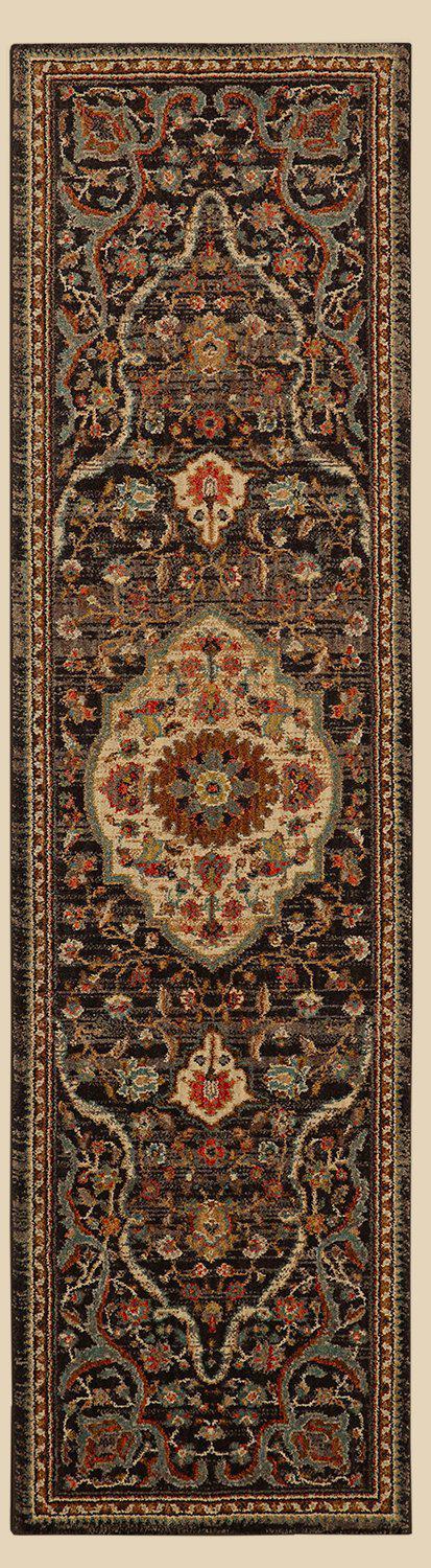 Karastan Spice Market Petra Charcoal-Area Rug-Karastan-2&#39; 4&quot;x7&#39; 10&quot;-The Rug Truck