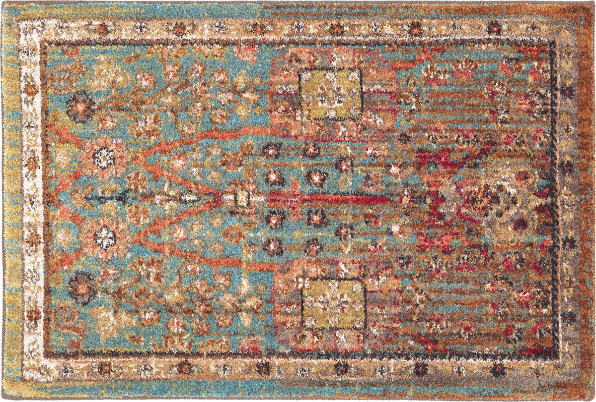 Karastan Spice Market Myanmar Aquamarine-Area Rug-Karastan-2&#39;x3&#39;-The Rug Truck