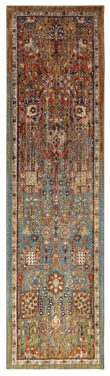 Karastan Spice Market Myanmar Aquamarine-Area Rug-Karastan-2&#39; 4&quot;x7&#39; 10&quot;-The Rug Truck