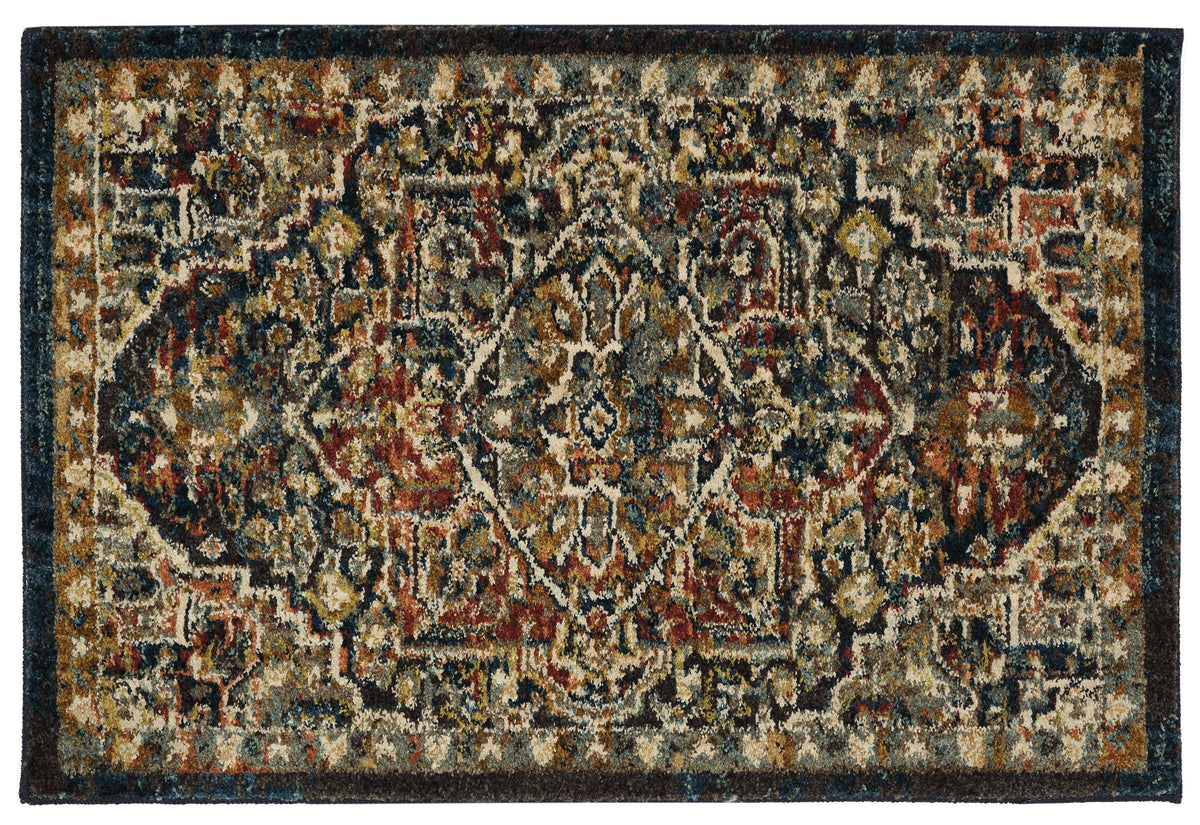 Karastan Spice Market Alcantara Sapphire-Area Rug-Karastan-2&#39;x3&#39;-The Rug Truck