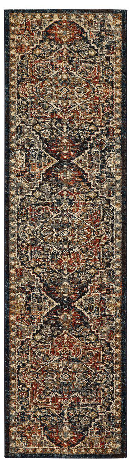 Karastan Spice Market Alcantara Sapphire-Area Rug-Karastan-2&#39; 4&quot;x7&#39; 10&quot;-The Rug Truck