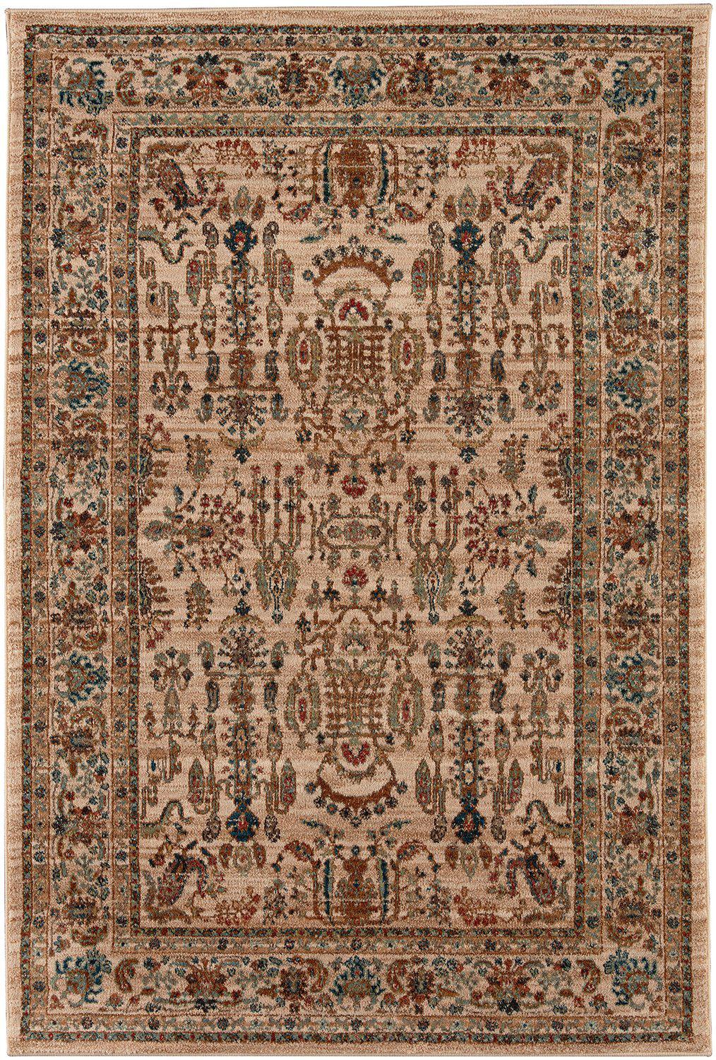 Karastan Spice Market Cassia Cream-Area Rug-Karastan-3&#39; 5&quot;x5&#39; 5&quot;-The Rug Truck