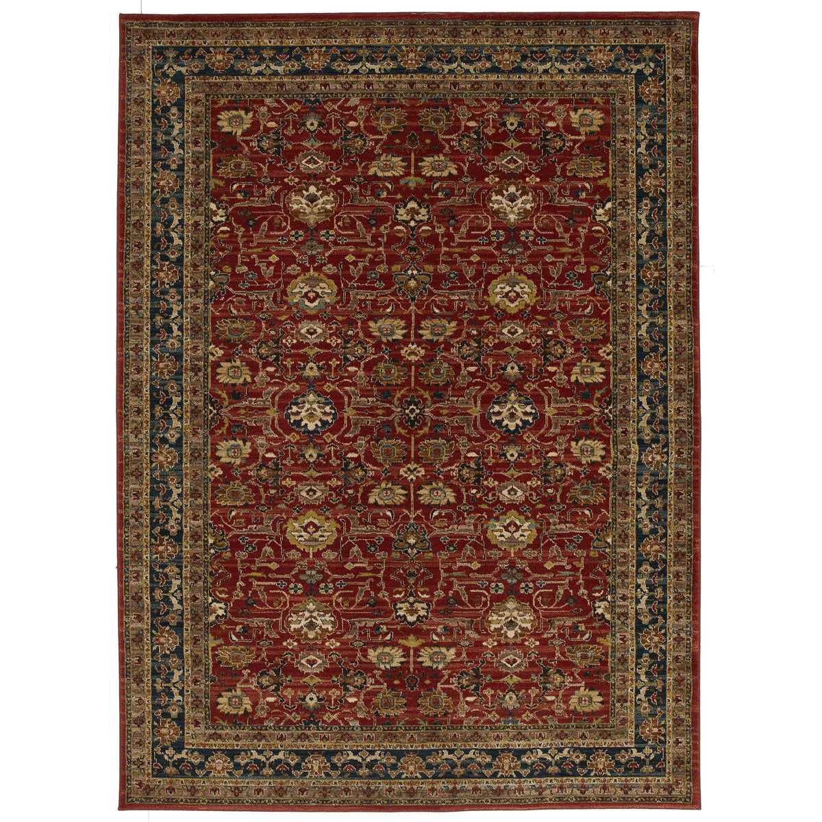 Karastan Spice Market Keralam Garnet-Area Rug-Karastan-3&#39; 5&quot;x5&#39; 5&quot;-The Rug Truck