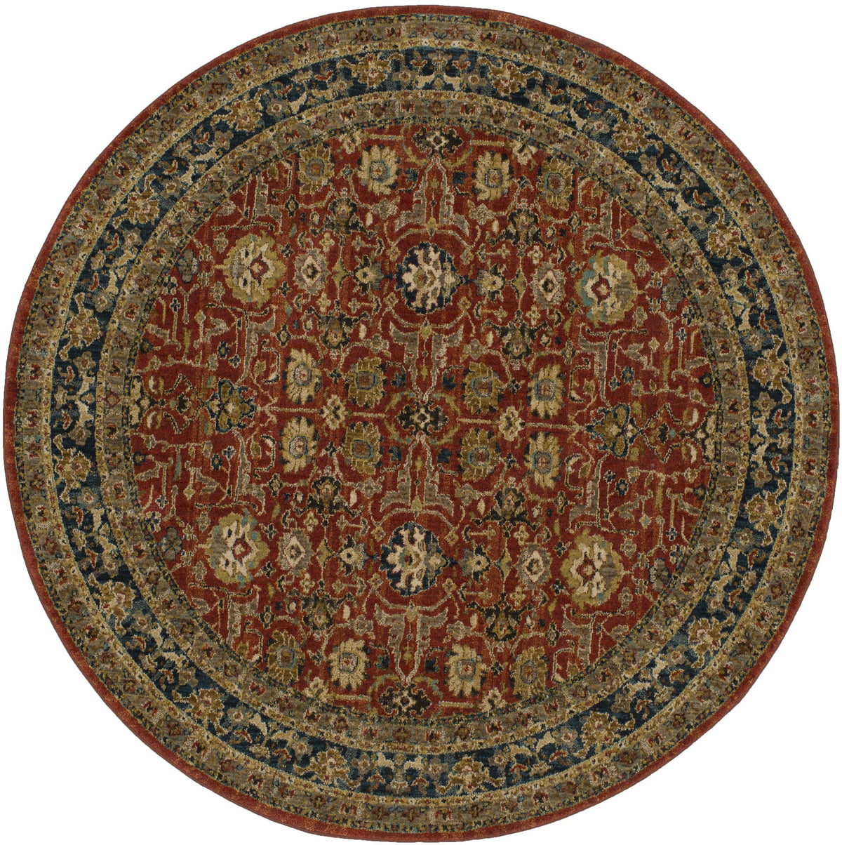 Karastan Spice Market Keralam Garnet-Area Rug-Karastan-8&#39;x8&#39;-The Rug Truck