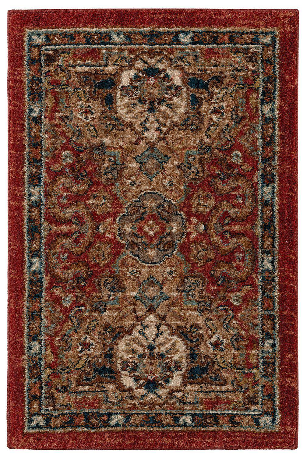 Karastan Spice Market Dhahar Garnet-Area Rug-Karastan-2&#39;x3&#39;-The Rug Truck