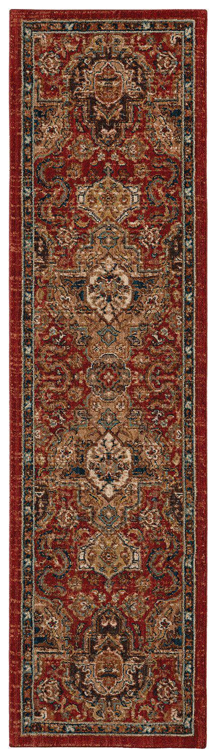 Karastan Spice Market Dhahar Garnet-Area Rug-Karastan-2&#39; 4&quot;x7&#39; 10&quot;-The Rug Truck
