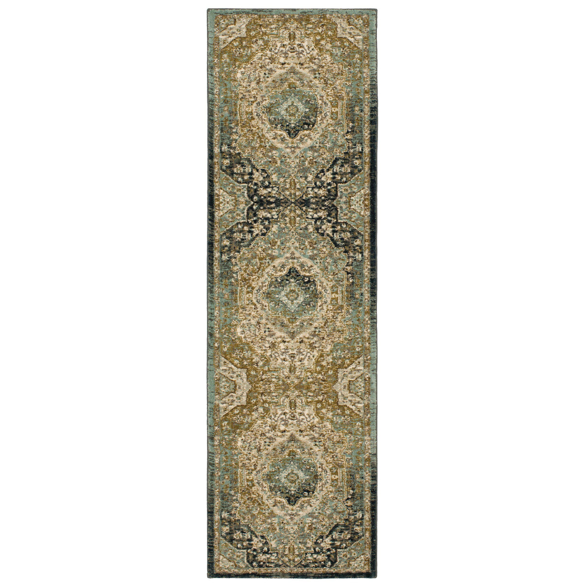 Karastan Touchstone Nore Jadeite-Area Rug-Karastan-2&#39; 4&quot;x7&#39; 10&quot;-The Rug Truck