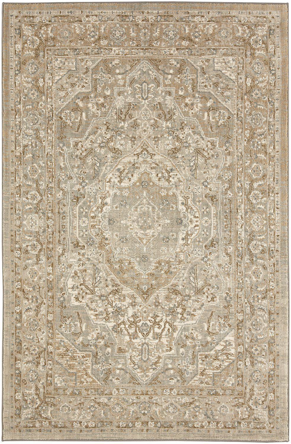 Karastan Touchstone Nore Willow Grey-Area Rug-Karastan-3&#39; 6&quot;x5&#39; 6&quot;-The Rug Truck