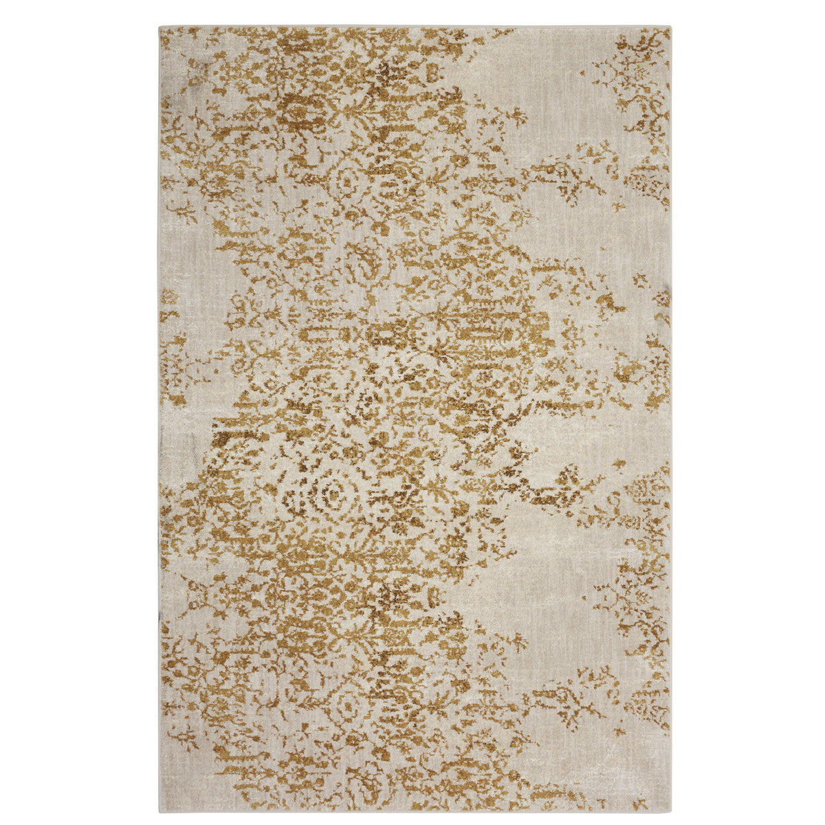 Karastan Cosmopolitan Nirvana Brushed Gold by Virginia Langley-Area Rug-Karastan-5&#39; 3&quot;x7&#39; 10&quot;-The Rug Truck